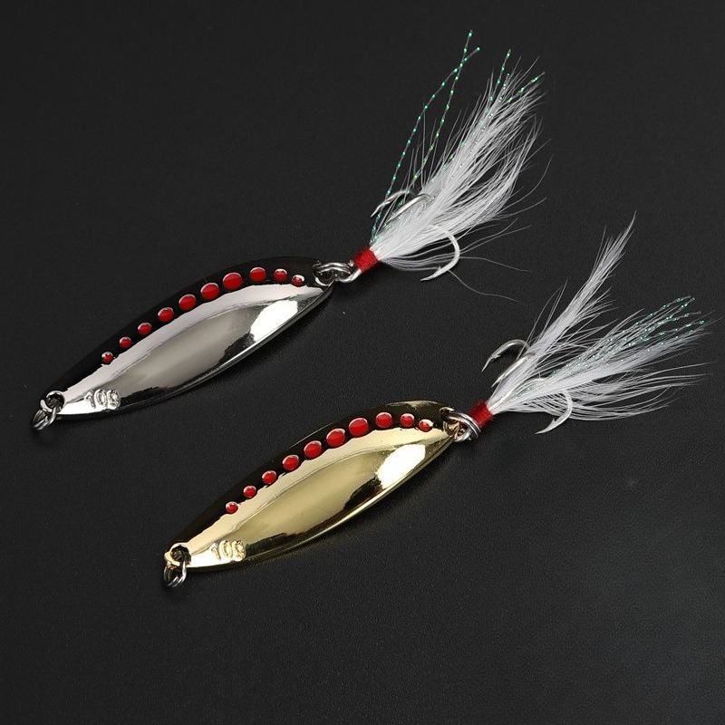 Fishing Hook Treble - 1 Uds 5g-20gMetal Spinner cuchara anzuelos