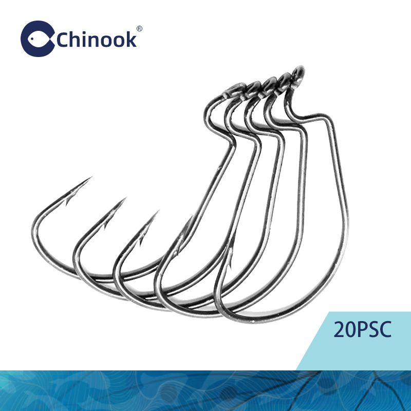 Fishing Hook Barbless - Chinook 20 piezas anzuelo Texan de