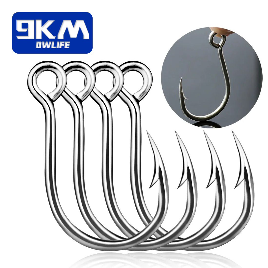 Fishing Hook Barbless - Anzuelos de pesca de 9KM, 25