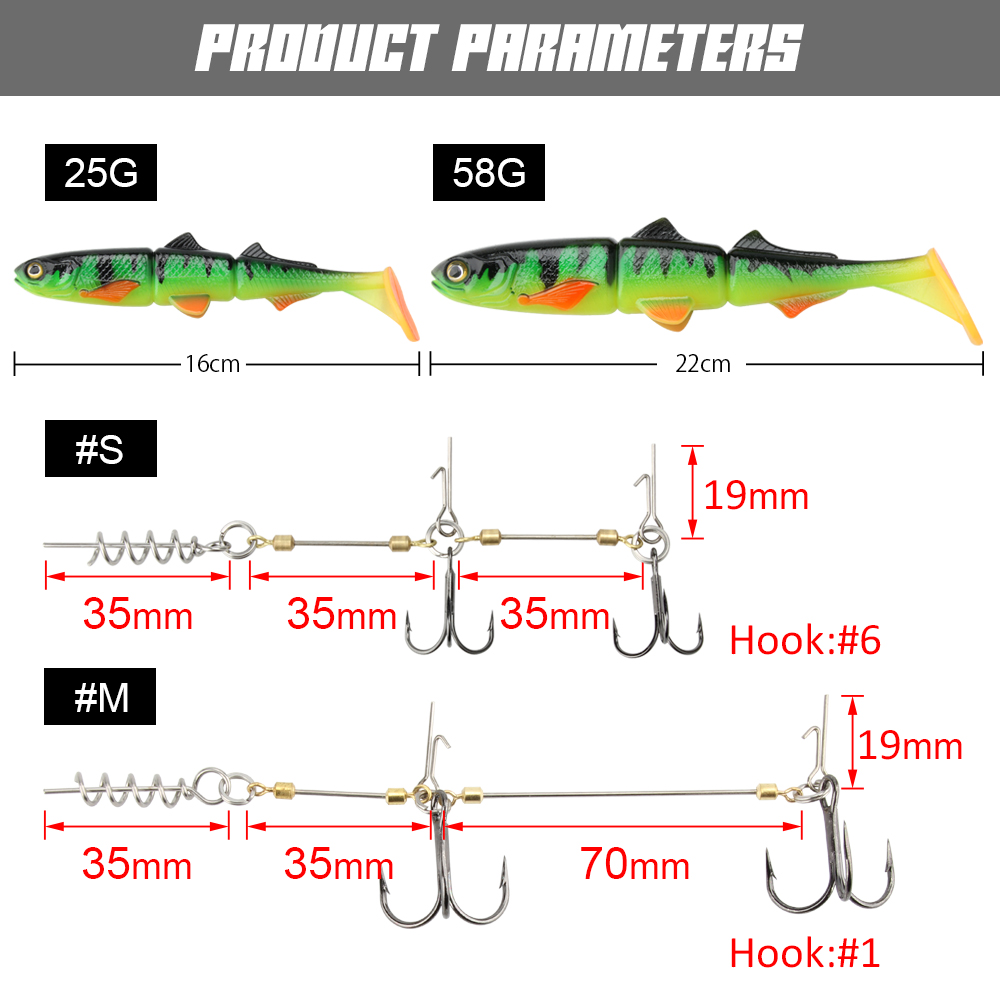 Sistema de anzuelo Spinpoler P - Fishing Hook Size reseña y precio