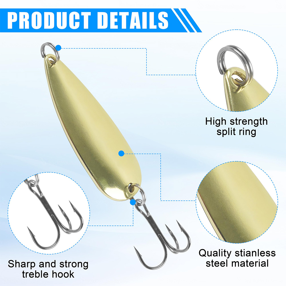 Cucharas de pesca de Metal, Se - Fishing Hook Treble reseña y precio