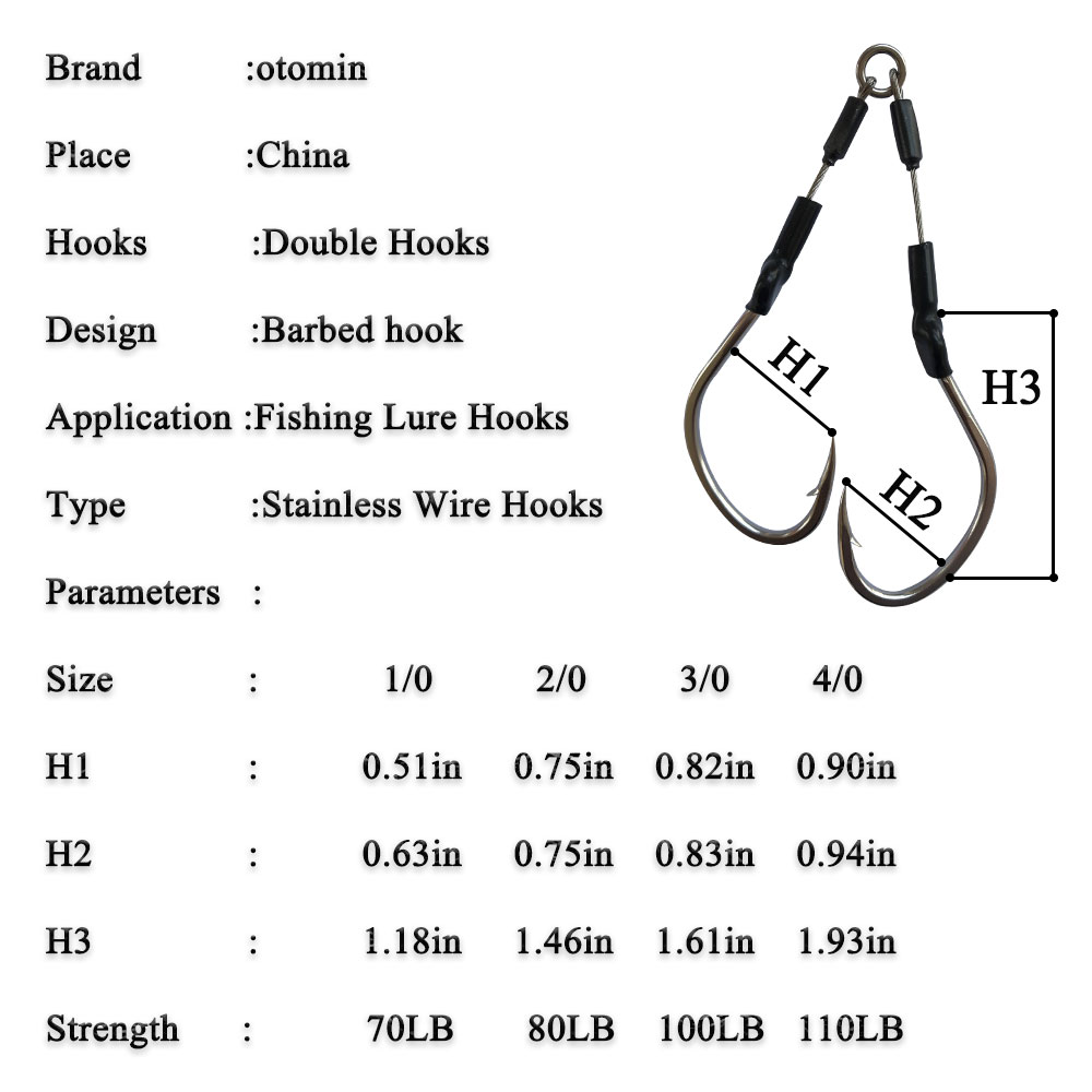 2 par/bolsa anzuelo de Jigging - Fishing Hook Assortment reseña y precio