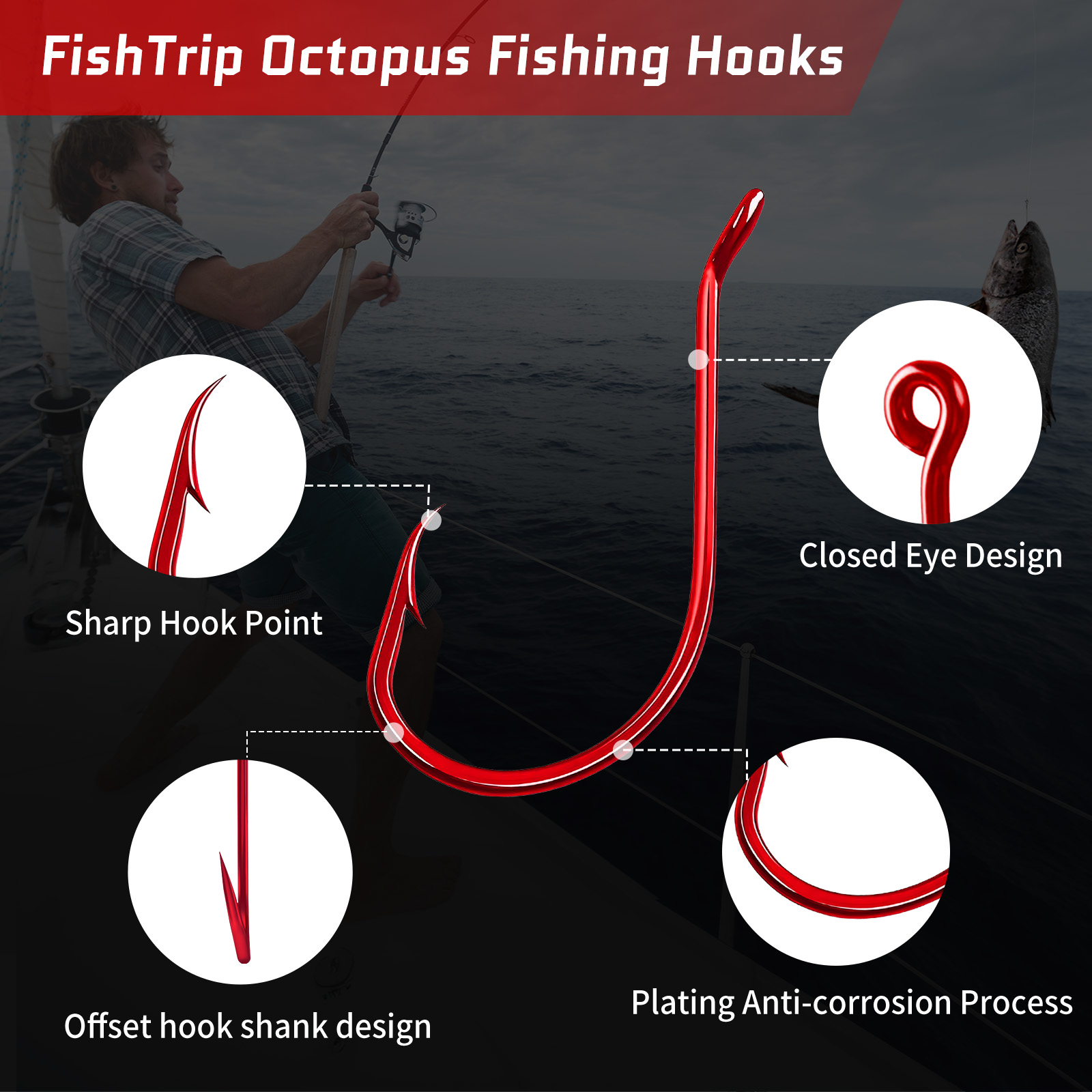 9KM 100 Uds anzuelo de pulpo r - Fishing Hook Circle reseña y precio
