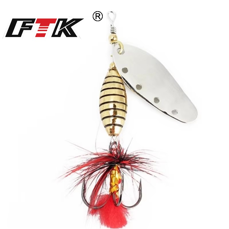 FTK 6g 12g 16g cebo giratorio  - Fishing Hook Treble reseña y precio