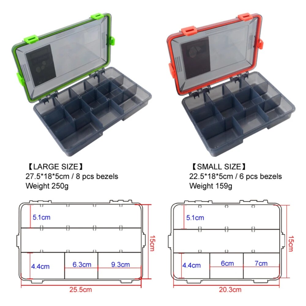 Caja de aparejos de pesca de g - Fishing Hook Size reseña y precio