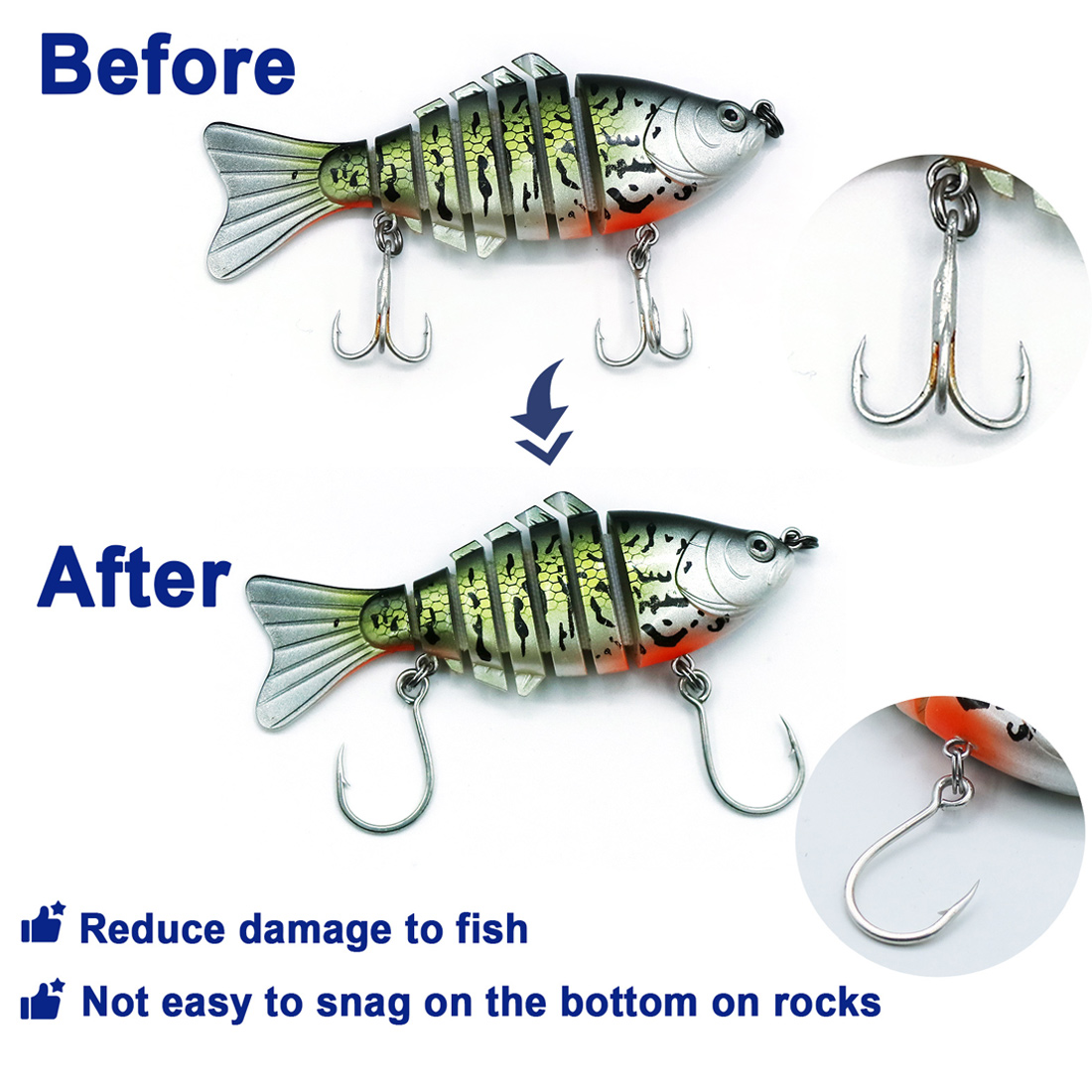 Anzuelos de pesca de 9KM, 25 u - Fishing Hook Barbless reseña y precio