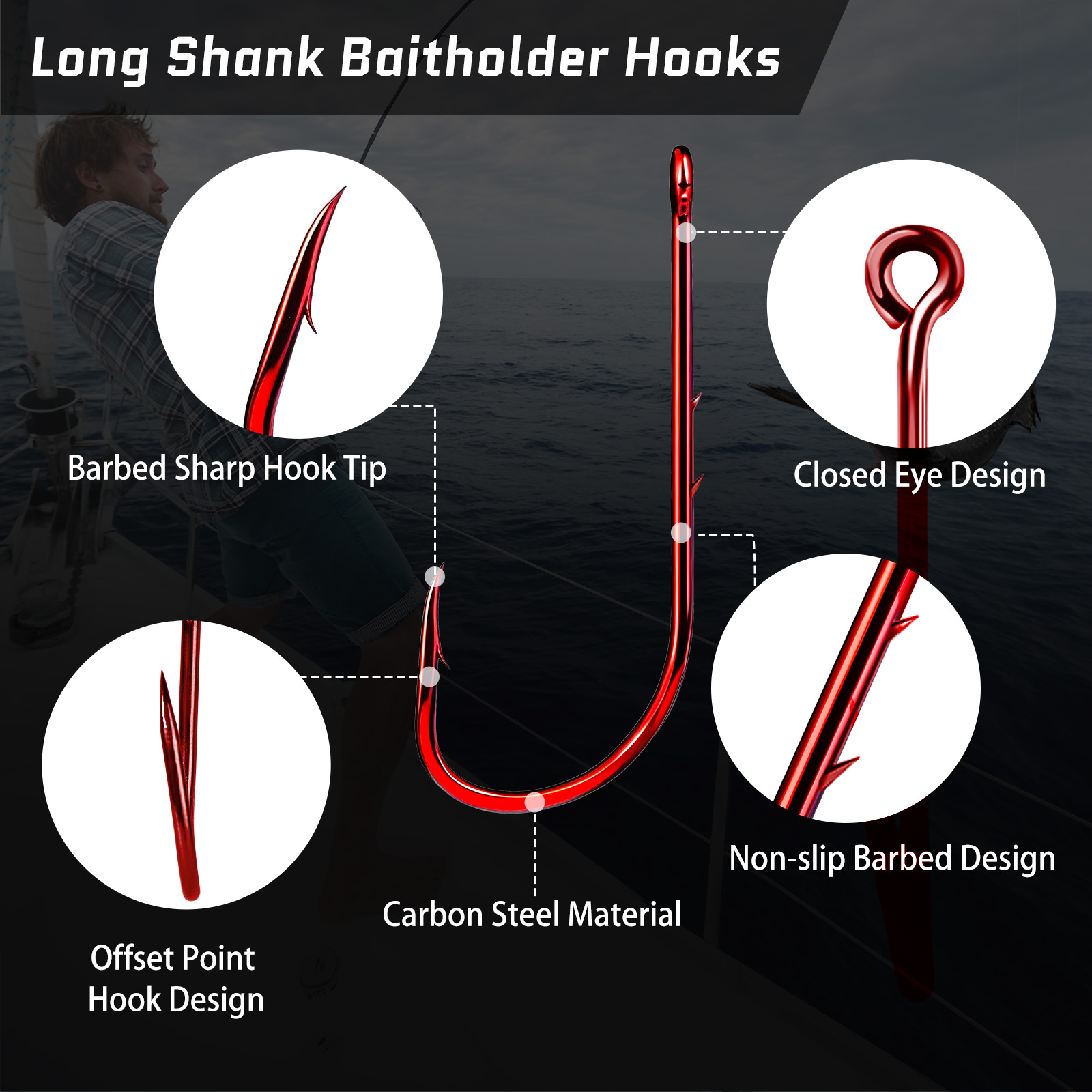 Ganchos de pesca Baitholder de - Fishing Hook Circle reseña y precio