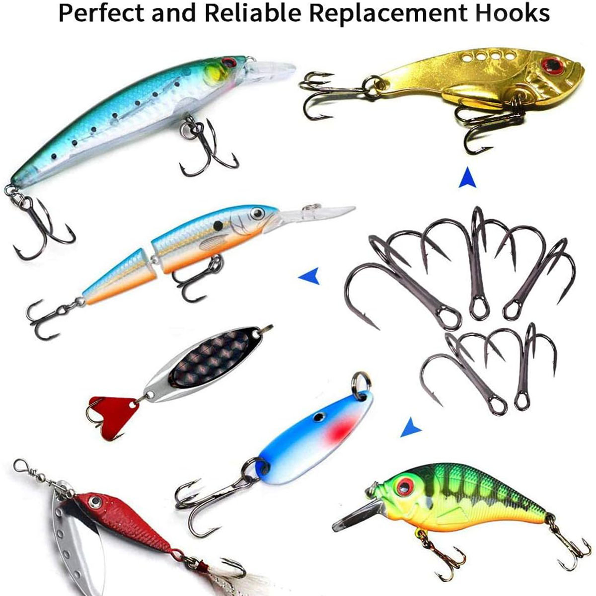 Kit de Anzuelos Triples para P - Fishing Hook Circle reseña y precio