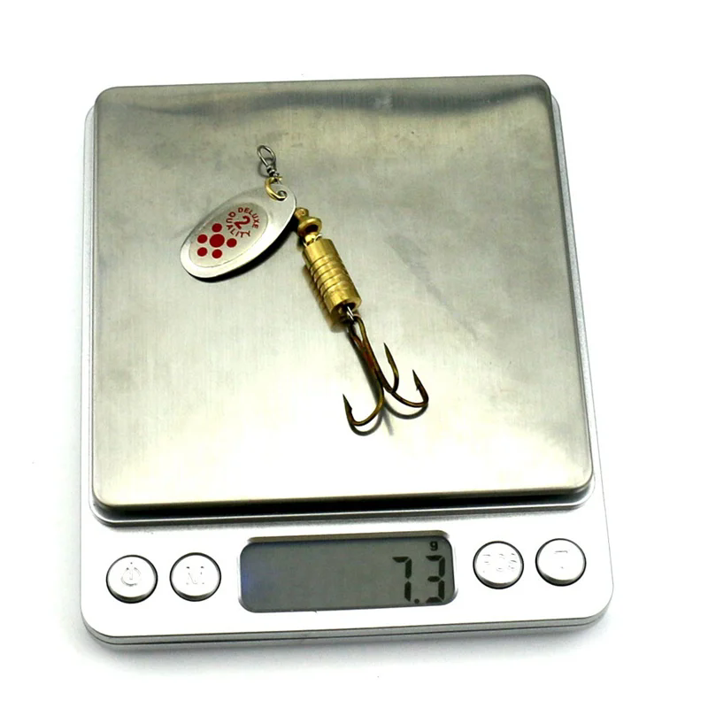 1 Uds. Cebo giratorio chapado  - Fishing Hook Treble reseña y precio